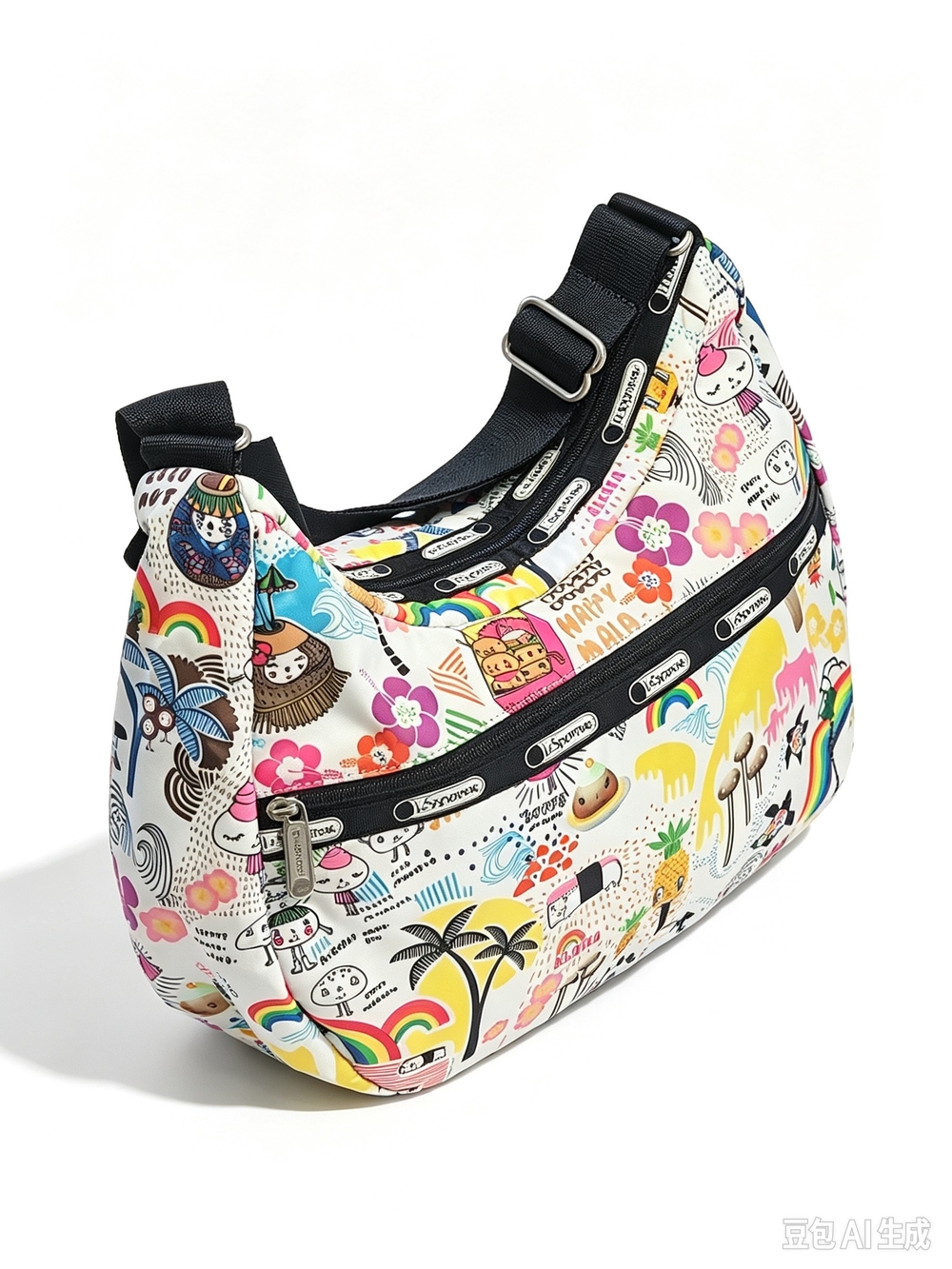 LeSportsac Hawaii Edition Multicolor Printed Hobo Bag